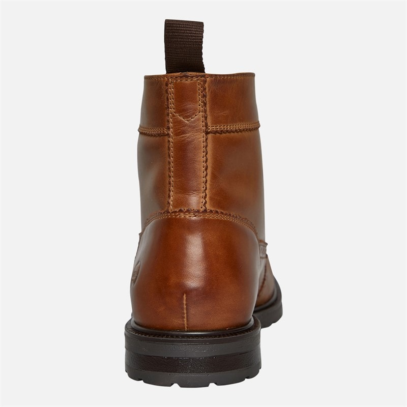 Base London Mens Ben Derby Boots Dark Tan - Image 3