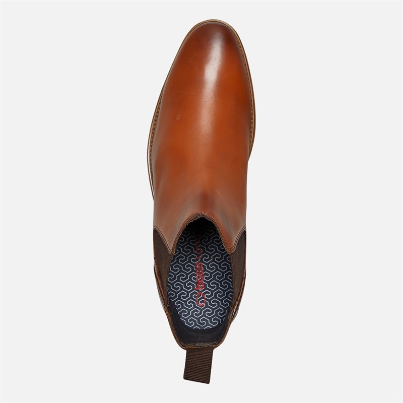 Base London Mens Stream Chelsea Boots Waxy Tan - Image 4