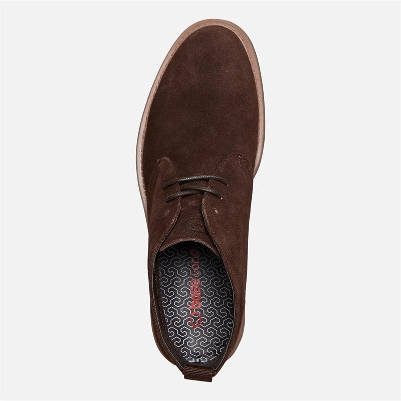 Base London Mens Barnes Suede Chukka Boots Suede Brown - Image 4