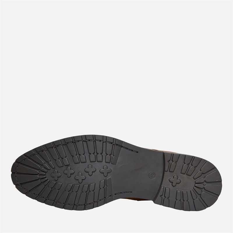 Base London Mens Dave Toe Cap Boots Dark Tan - Image 2
