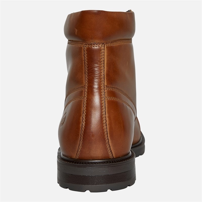 Base London Mens Dave Toe Cap Boots Dark Tan - Image 3