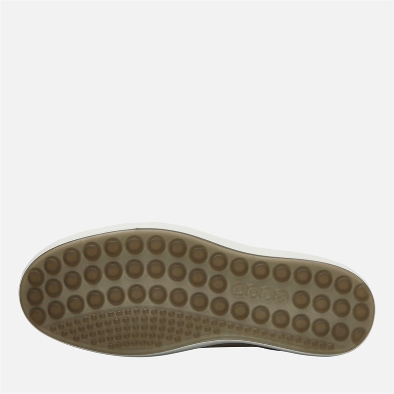 ECCO Mens Easy Slip Lace Trainers Grey/Olive - Image 2