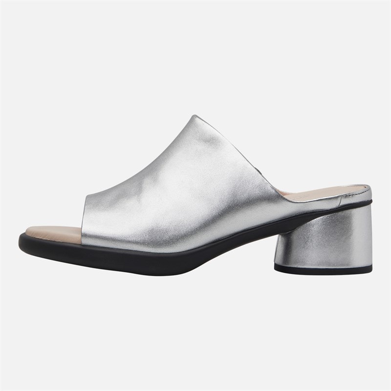 ECCO Womens Sculpted LX 35 Heeled Open Toe Sandals Silver