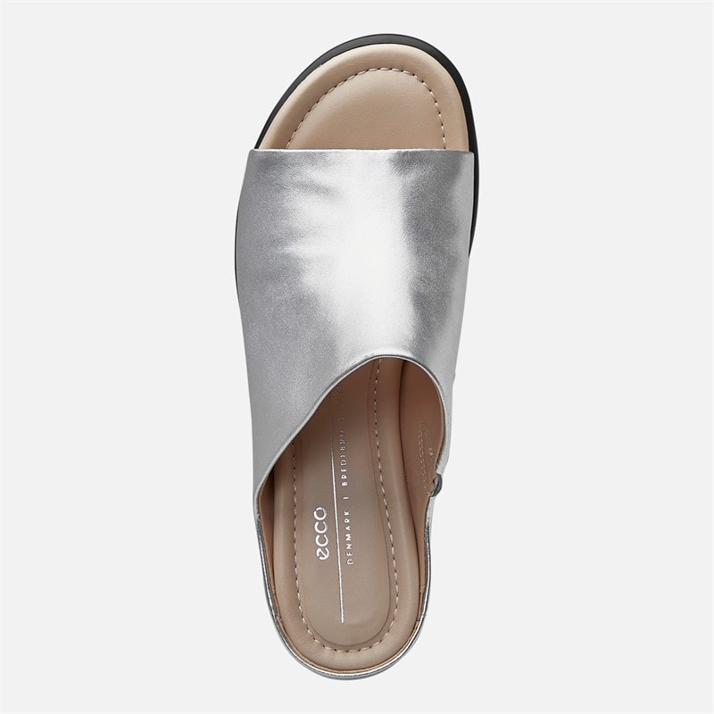 ECCO Womens Sculpted LX 35 Heeled Open Toe Sandals Silver - Image 4