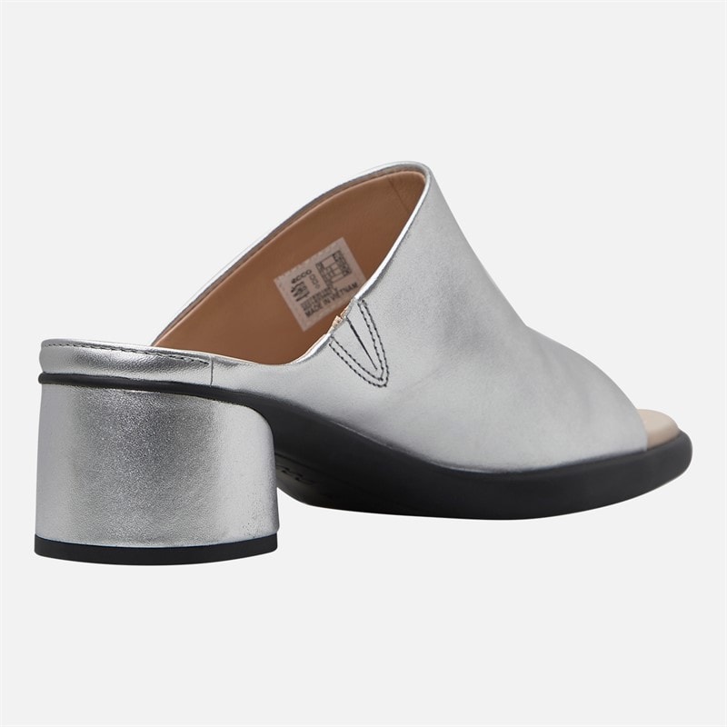ECCO Womens Sculpted LX 35 Heeled Open Toe Sandals Silver - Image 5