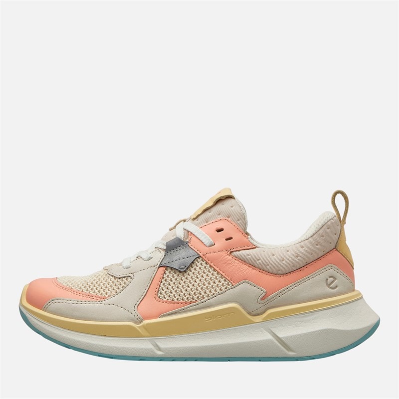 ECCO Womens Biom 2.2 Leather Trainers Limestone - Image 1