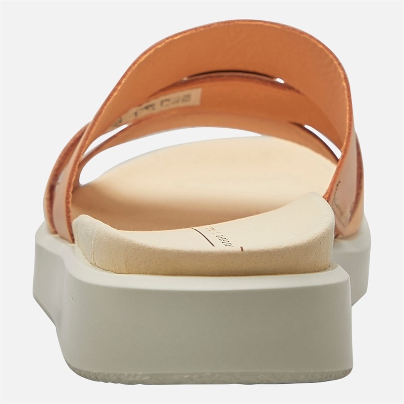 ECCO Womens Flowt Slide Sandals Brown Biscuit - Image 3