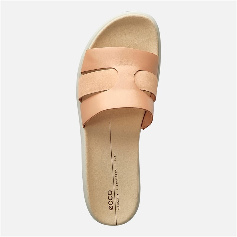 ECCO Womens Flowt Slide Sandals Brown Biscuit - Image 4