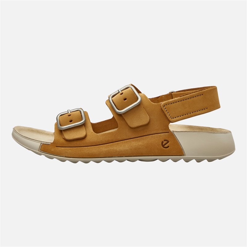 ECCO Womens Cozmo Ankle Strap Sandals Brown - Image 1