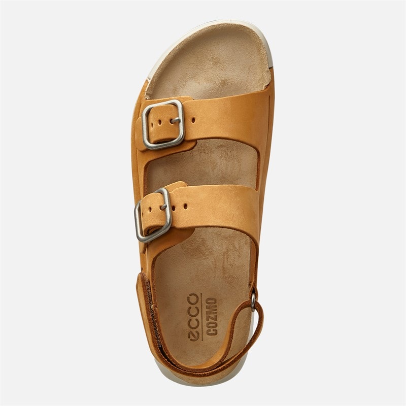ECCO Womens Cozmo Ankle Strap Sandals Brown - Image 4