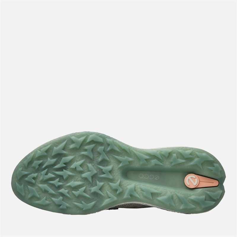 ECCO Womens Golf Biom H5 Shoes White/Sedum Green - Image 2