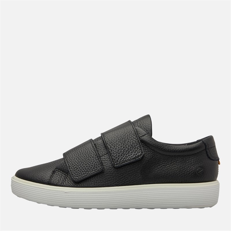 ECCO Womens Soft 60 Leather Slip On Trainers Black