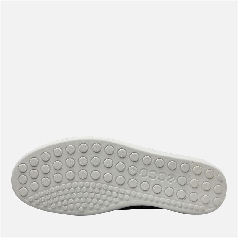 ECCO Womens Soft 60 Leather Slip On Trainers Black - Image 2