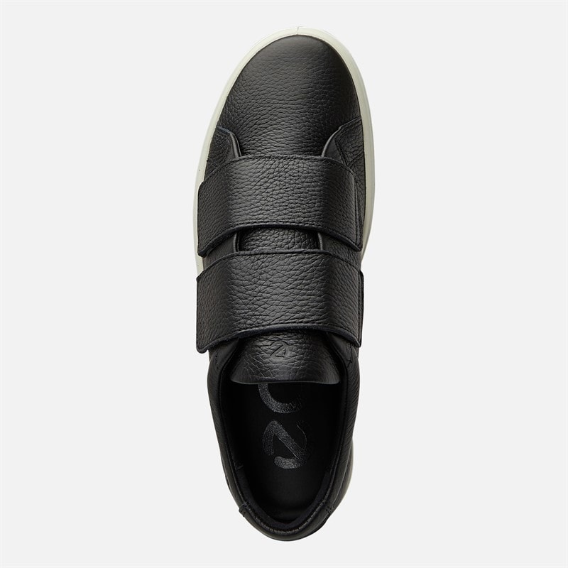 ECCO Womens Soft 60 Leather Slip On Trainers Black - Image 4