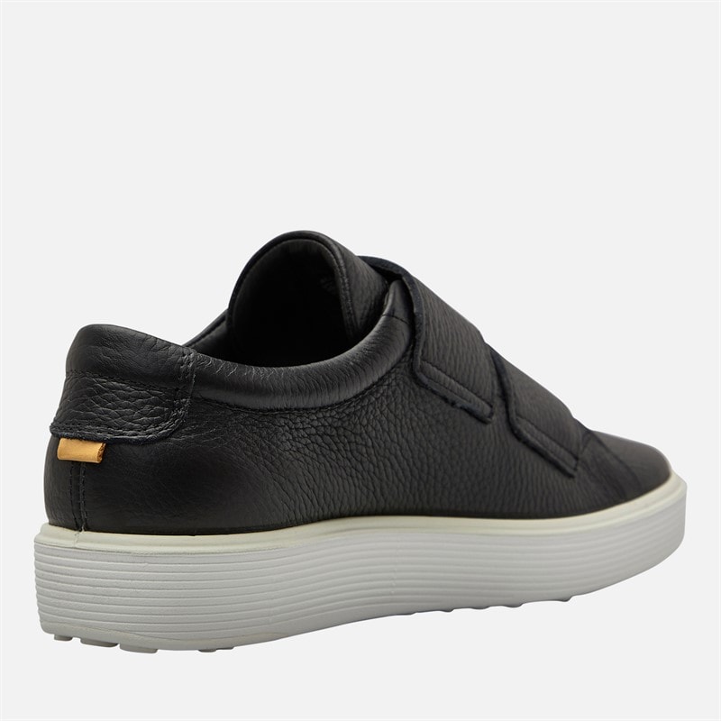 ECCO Womens Soft 60 Leather Slip On Trainers Black - Image 5