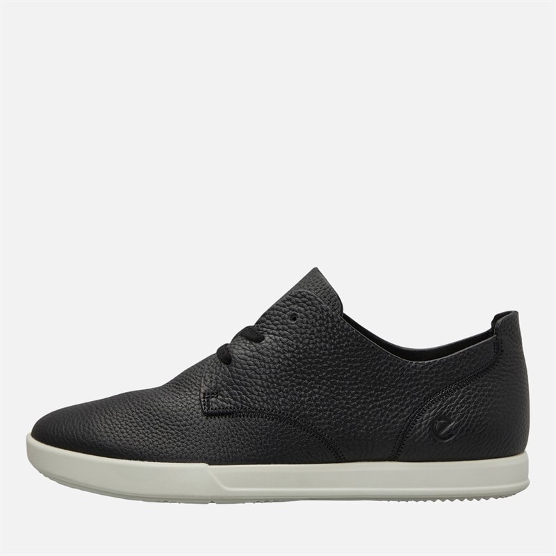 ECCO Mens Leisure Derby Shoes Black/White - Image 1