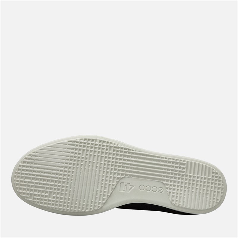 ECCO Mens Leisure Derby Shoes Black/White - Image 2