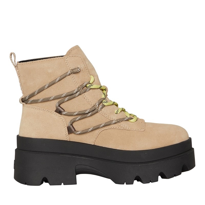 UGG® Womens Brisbane Lace Up Boots Mustard Seed - Image 5