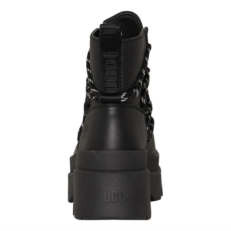 UGG® Womens Brisbane Lace Up Boots Black - Image 3