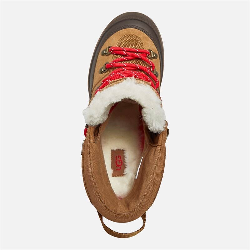 UGG® Womens Brecken Lace Boots Chestnut - Image 4