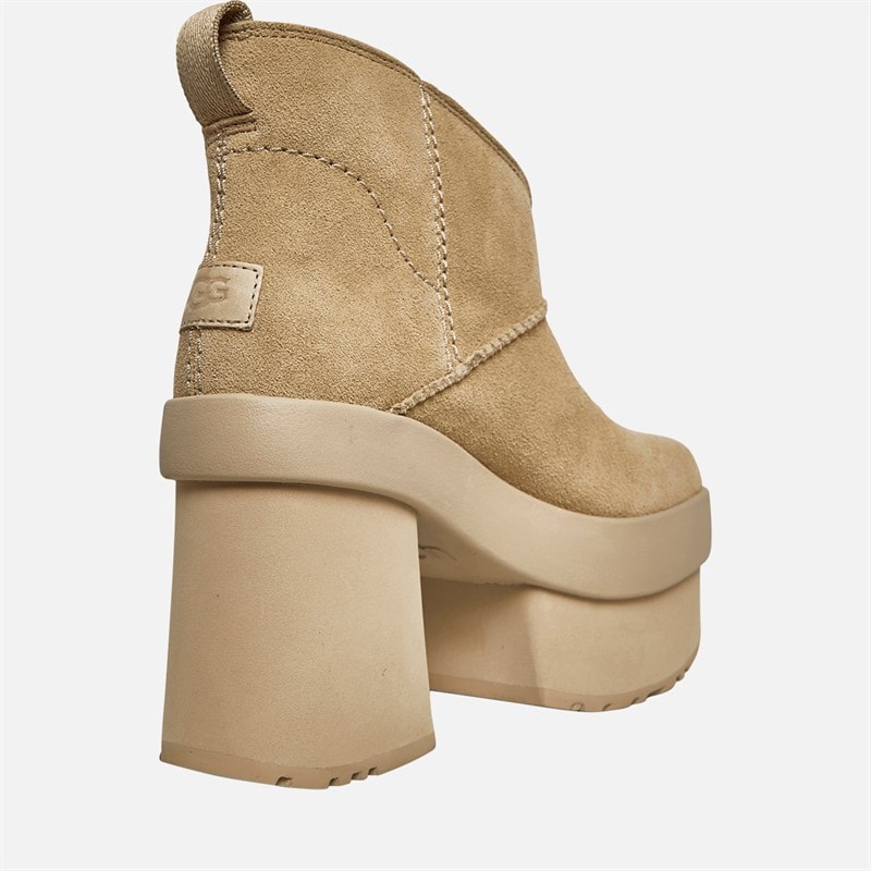 UGG® Womens New Height Platform Mini Boots Mustard Seed - Image 4