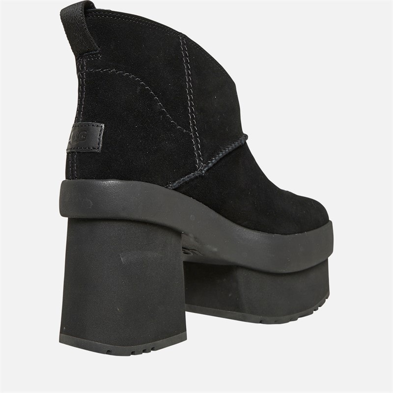 UGG® Womens New Height Platform Mini Boots Black - Image 4