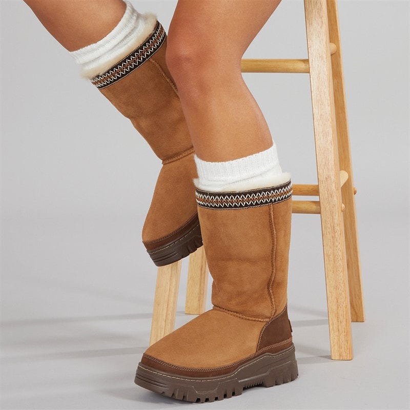 UGG® Womens Classic Tall Trailgazer Boots Chestnut - Image 5