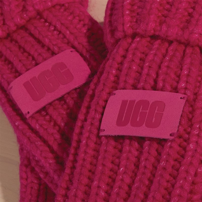 UGG® Kids Chunky Mittens Pink - Image 3