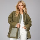 UGG® Womens Amilea Reversible Quilted Jacket Burnt Olive