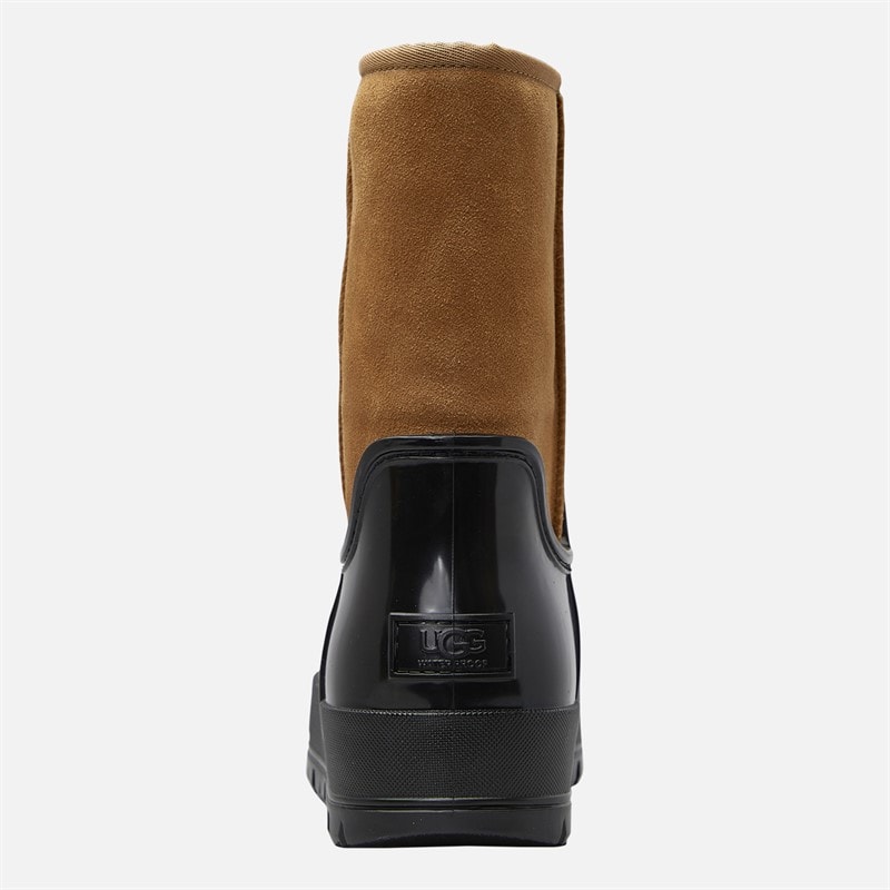UGG® Womens Raincloud Lace Wellies Chestnut - Image 3