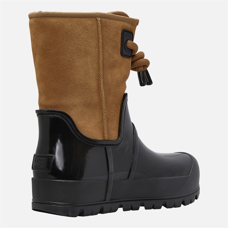 UGG® Womens Raincloud Lace Wellies Chestnut - Image 4