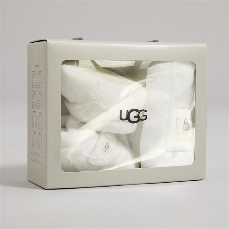 UGG® Infant Bixbie And Lovey Bootie And Blanket Gift Set Vanilla - Image 4