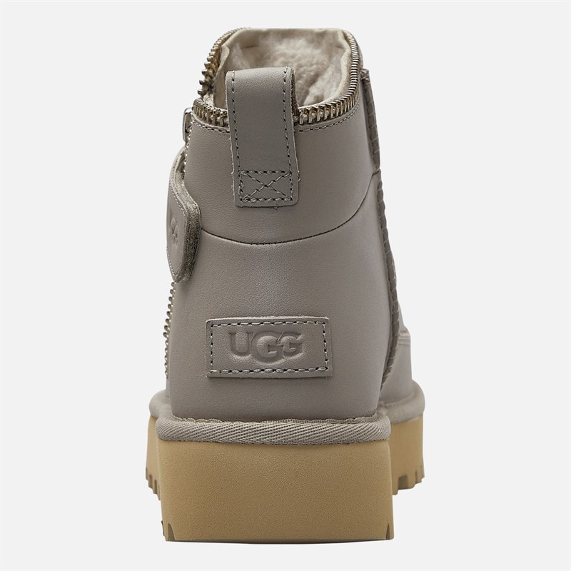 UGG® Womens Classic Mini Moto Boots Pumice - Image 4