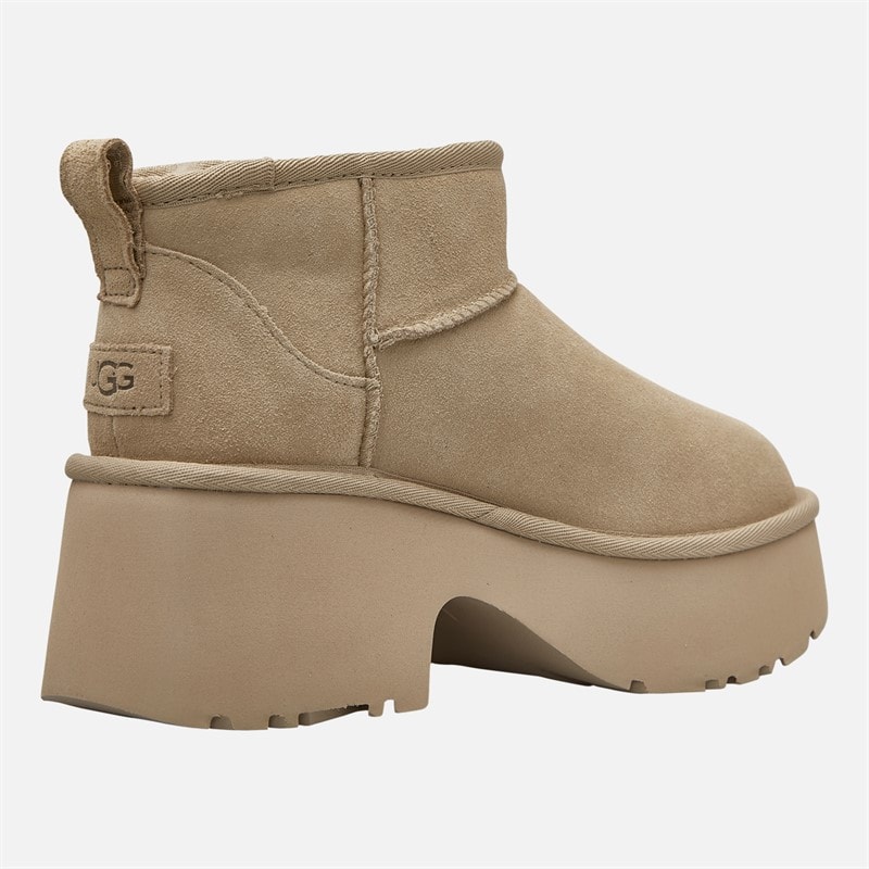 UGG® Womens Classic Ultra Mini New Heights Boots Mustard Seed - Image 5