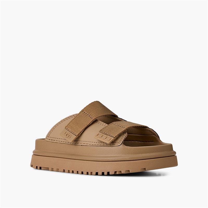 UGG® Kids Goldenglow Slides Dark Sand - Image 2