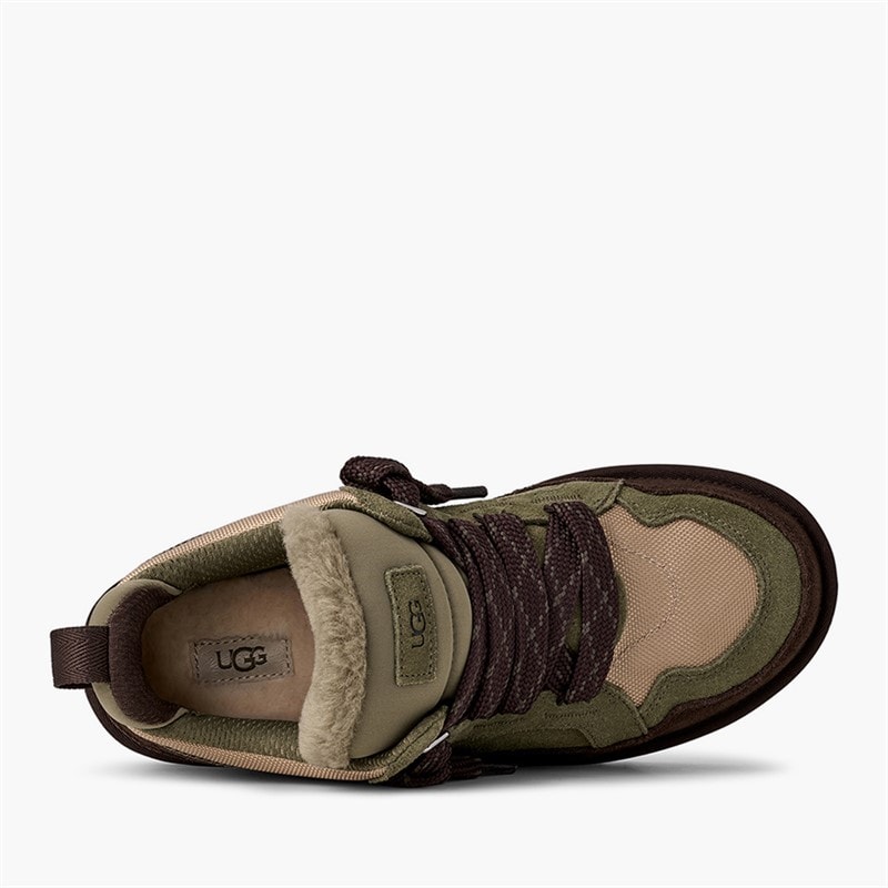 UGG® Mens Lowmel Trainers Burnt Olive/Mustard Seed - Image 3