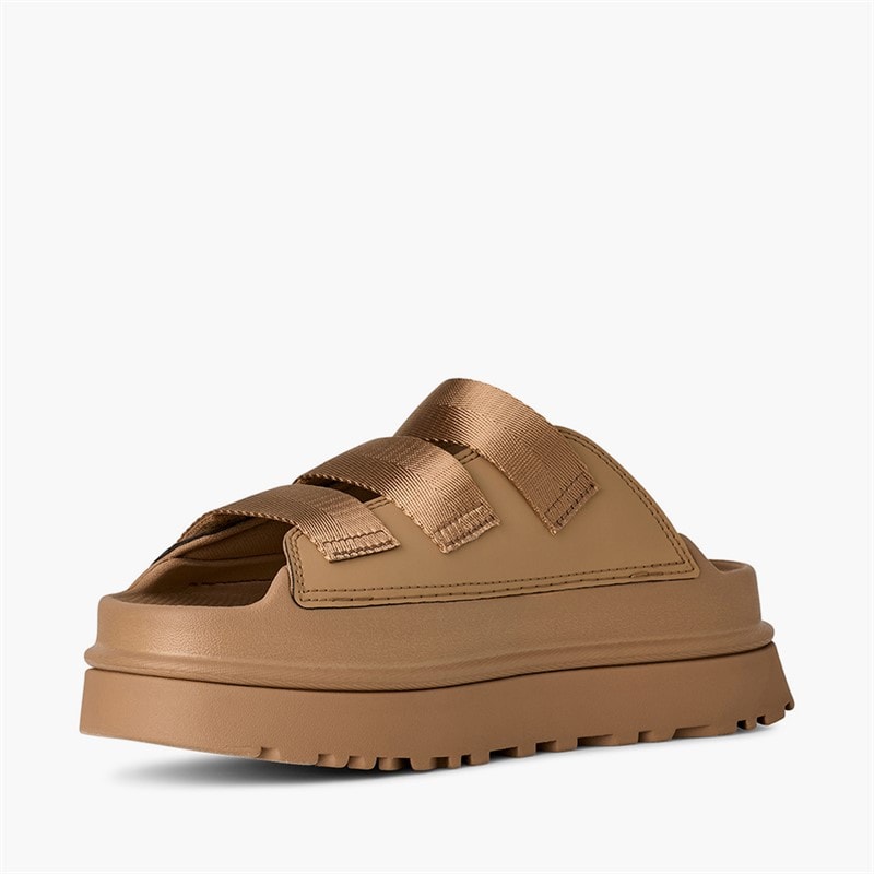 UGG® Womens Goldenglow Slides Dark Sand - Image 4