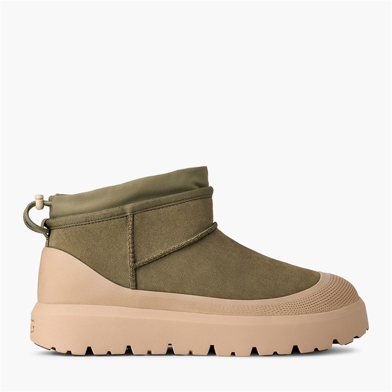 UGG® Mens Classic Ultra Mini Weather Hybrid Boots Burnt Olive/Mustard Seed - Image 5