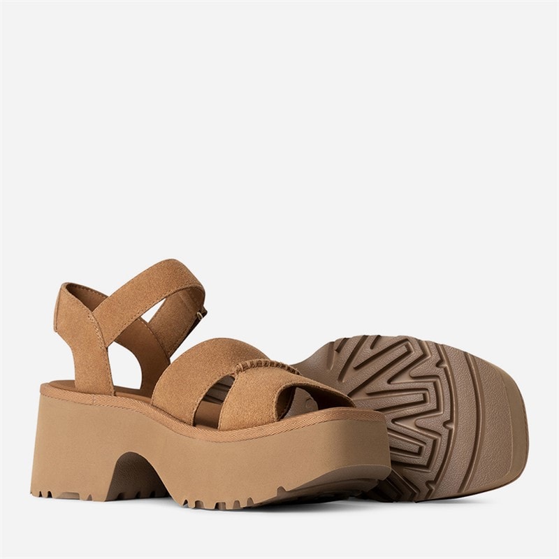 UGG® Womens New Heights Ankle Strap Sandals Chestnut - Image 2