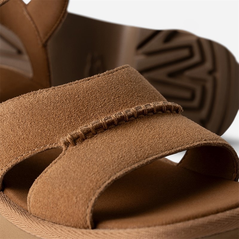 UGG® Womens New Heights Ankle Strap Sandals Chestnut - Image 5