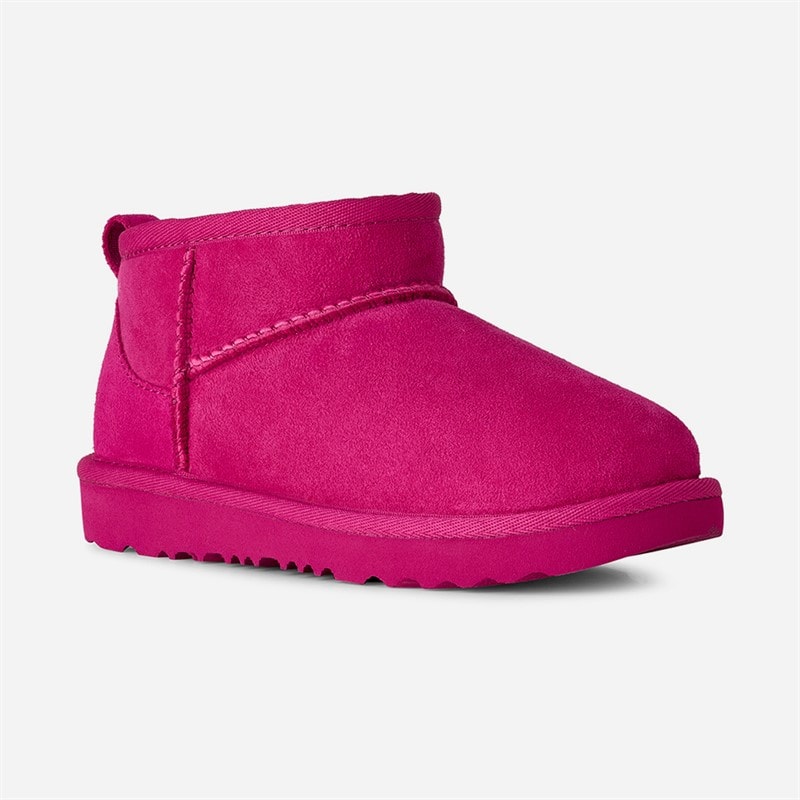 UGG® Girls Classic Ultra Mini Boots Dark Peony - Image 2