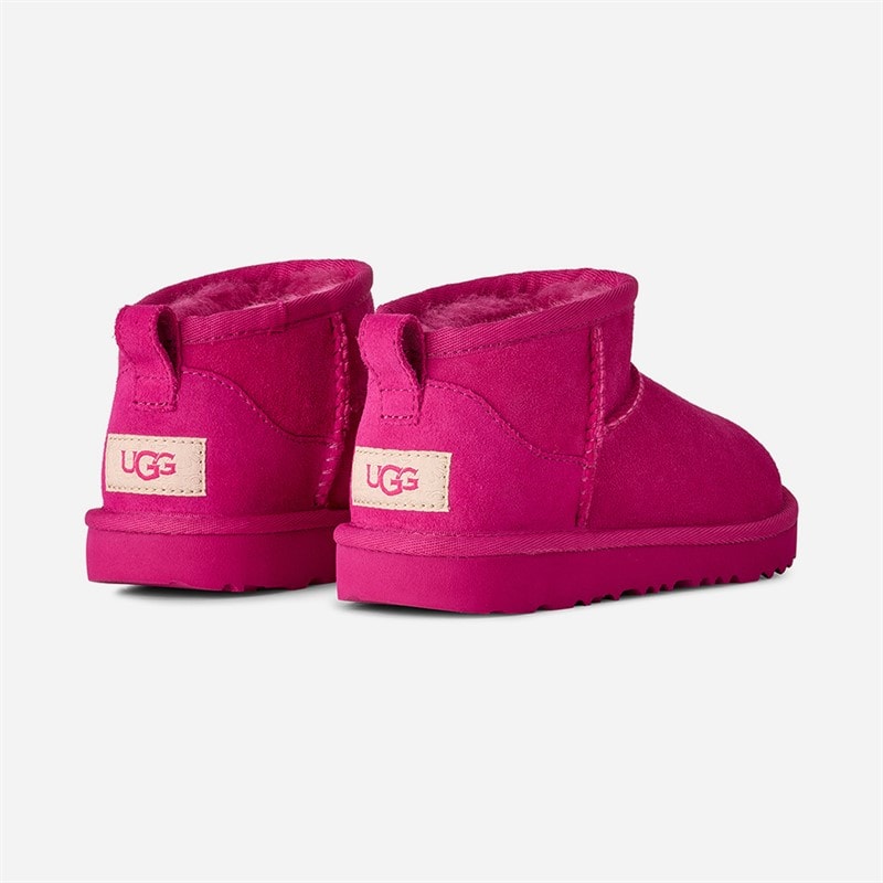 UGG® Girls Classic Ultra Mini Boots Dark Peony - Image 4