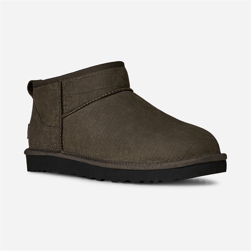 UGG® Mens Classic Ultra Mini Embossed Boots Dense Smoke - Image 2