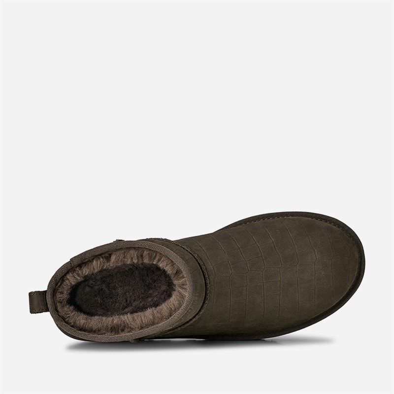 UGG® Mens Classic Ultra Mini Embossed Boots Dense Smoke - Image 3