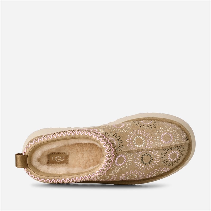 UGG® Womens Tazz Sun Stitch Slippers Mustard Seed - Image 3