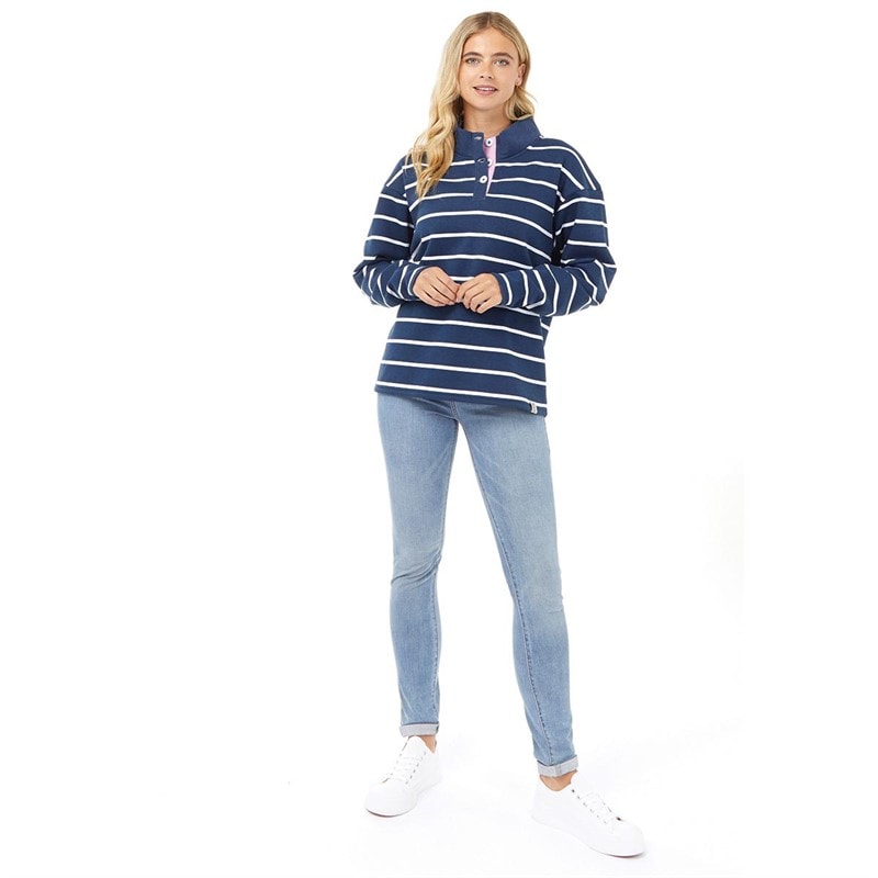 Lagooners Womens Nell Sweatshirt Navy - Image 3