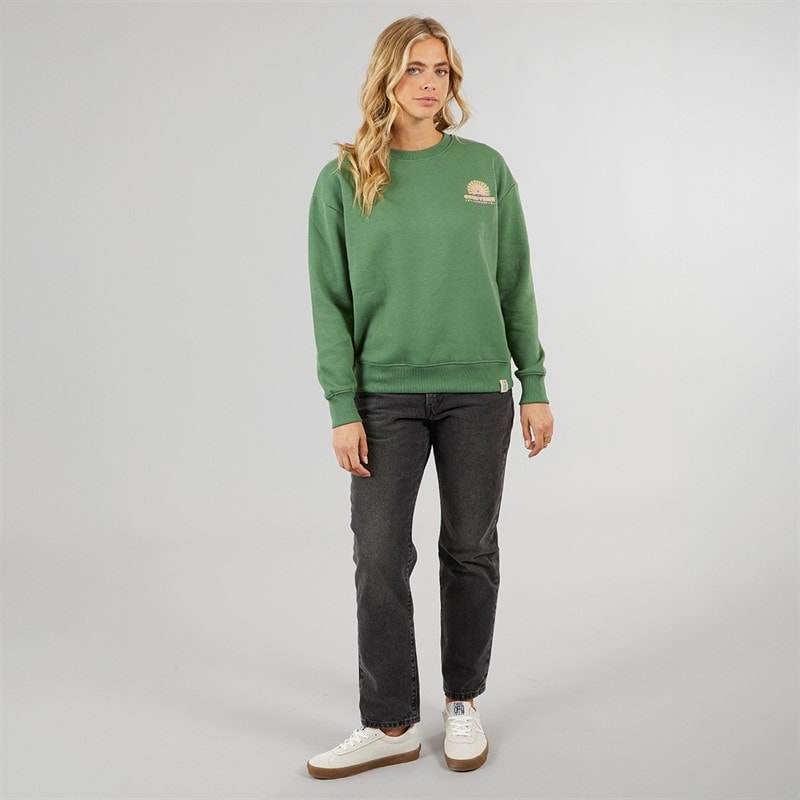 Lagooners Womens Happiness Sweatshirt Khaki - Image 4