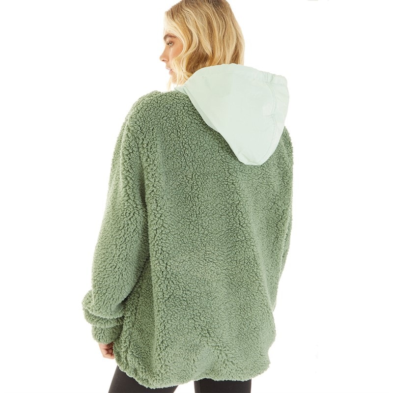 Lagooners Womens Myla Hooded Fleece Meadow Green - Image 2