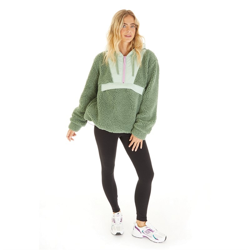 Lagooners Womens Myla Hooded Fleece Meadow Green - Image 3