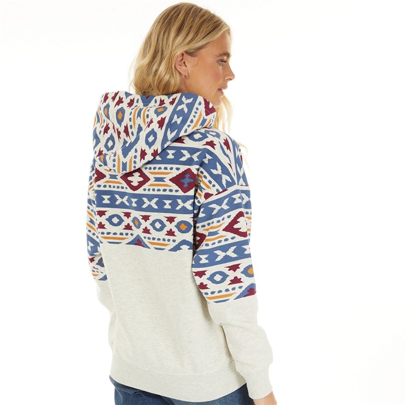 Lagooners Womens Studio Hoodie Oatmeal Marl - Image 2